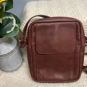 Leather Mancini Cross Body Purse